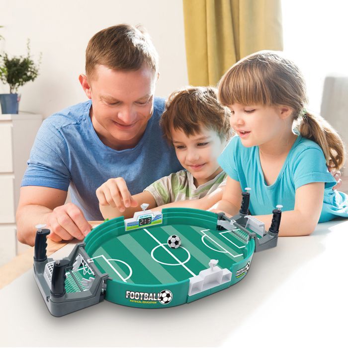 Mesa de futbolín de 42 cm, mesa de futbolín infantil, con 6 pelotas para niños, adolescentes y adultos, para el hogar o la sala de juegos.