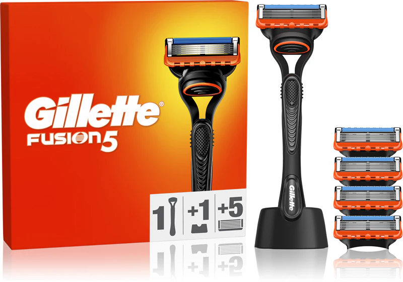 Holicí strojek Gillette Fusion5 se stojánkem + náhradní břity