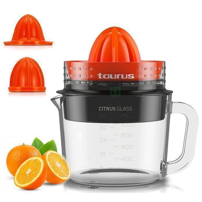Spremiagrumi in vetro Taurus - 30W - Ciotola in vetro da 1L - Doppia direzione di rotazione