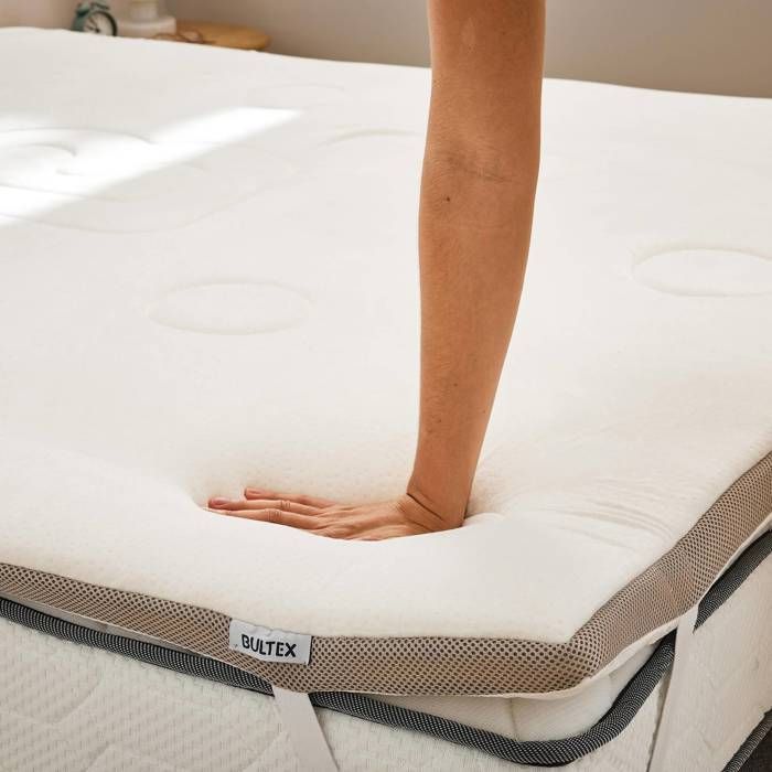 Cubrecolchón Bultex Memopower de espuma viscoelástica suave de 90x190