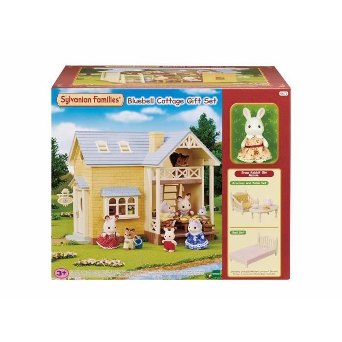 The Blue Roof Cottage Playset - SYLVANIAN FAMILIES - 5671 - For Children Ages 5 and Up - Furniture Included