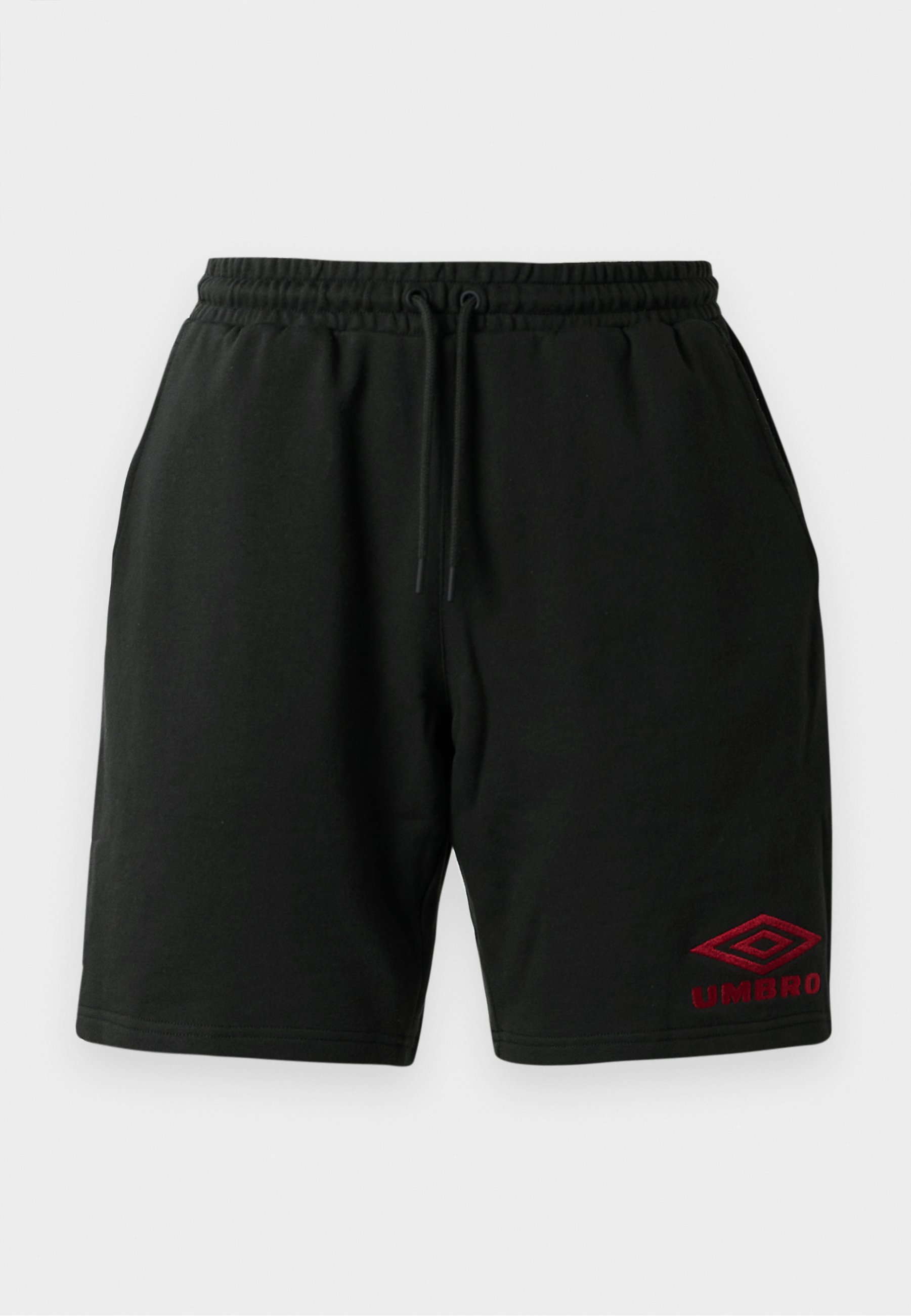 Pantaloncini Umbro ICONIC SHORT - Pantaloni della tuta - nero/peperoncino
