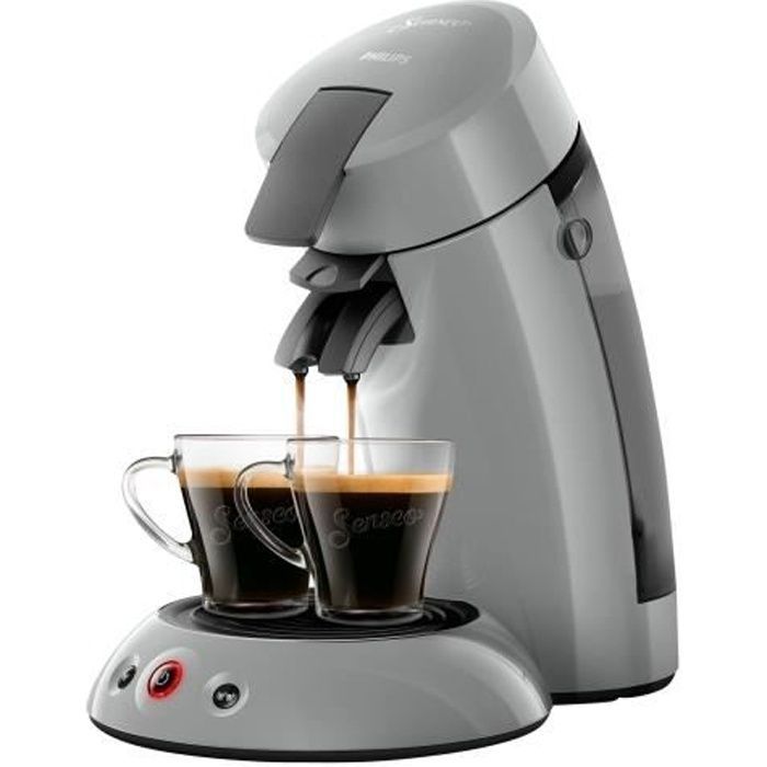 Cafetera Philips Senseo Original con espumador de leche, 2 tazas y tecnología Crema Plus.