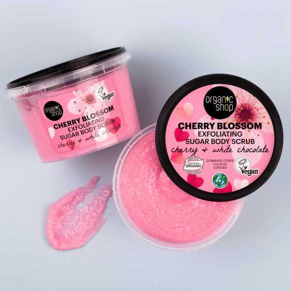 Bio-Shop Kirschblüten-Zucker-Körperpeeling 250 ml