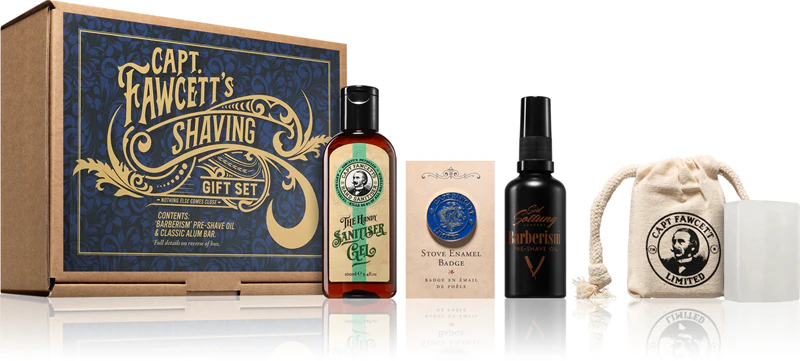Conjunto de presente Captain Fawcett Barberism de Sid Sottung para homens