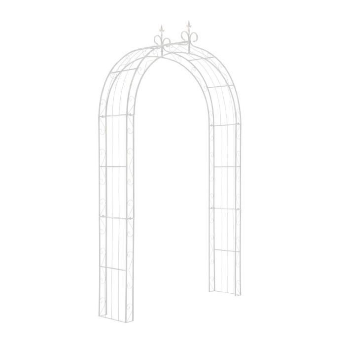 Garden gazebo - CLP - SUN rose arch - Metal - 260 cm - 6 colors available