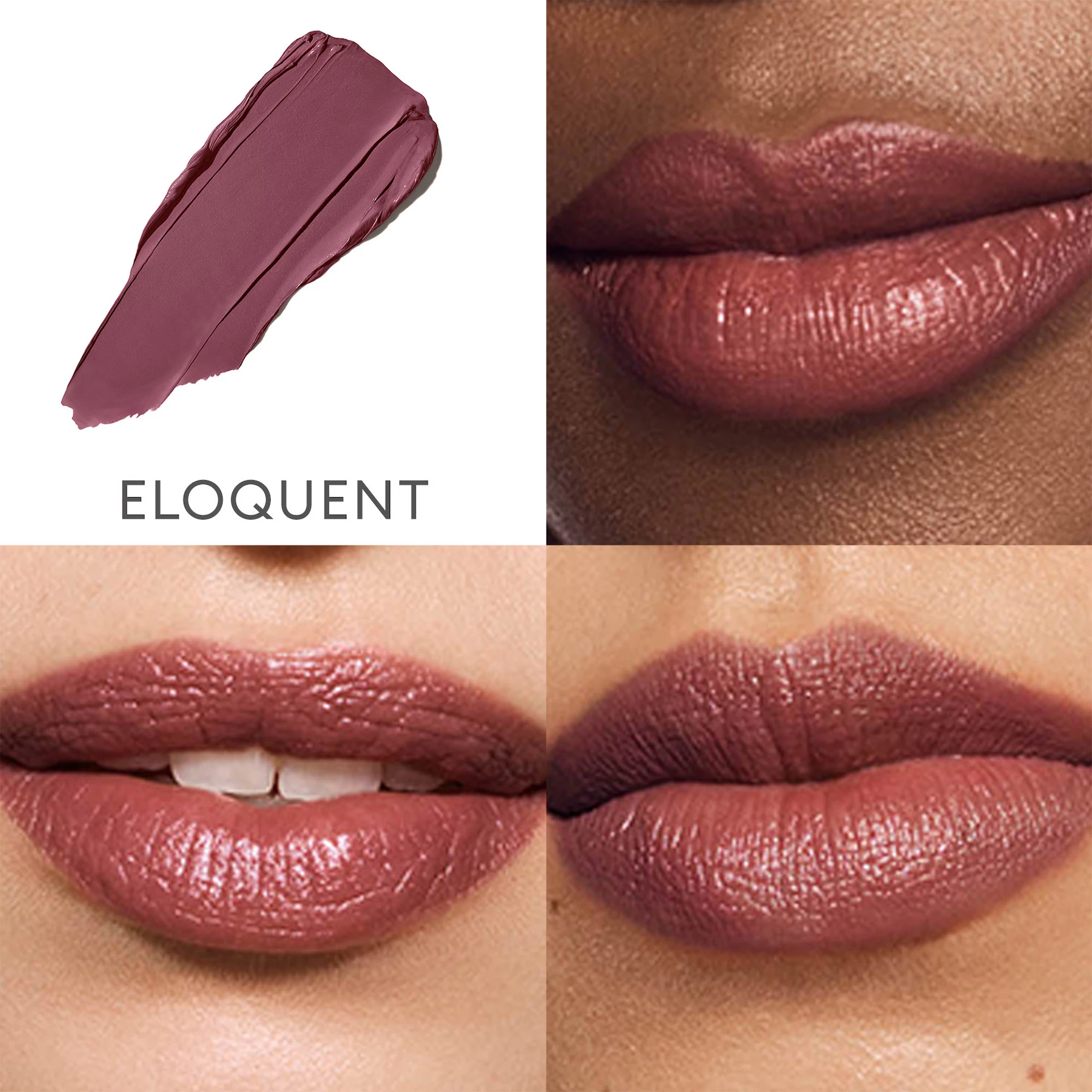 Szatén ajakrúzs, gazdag, utántölthető, Eloquent - Rose Inc.