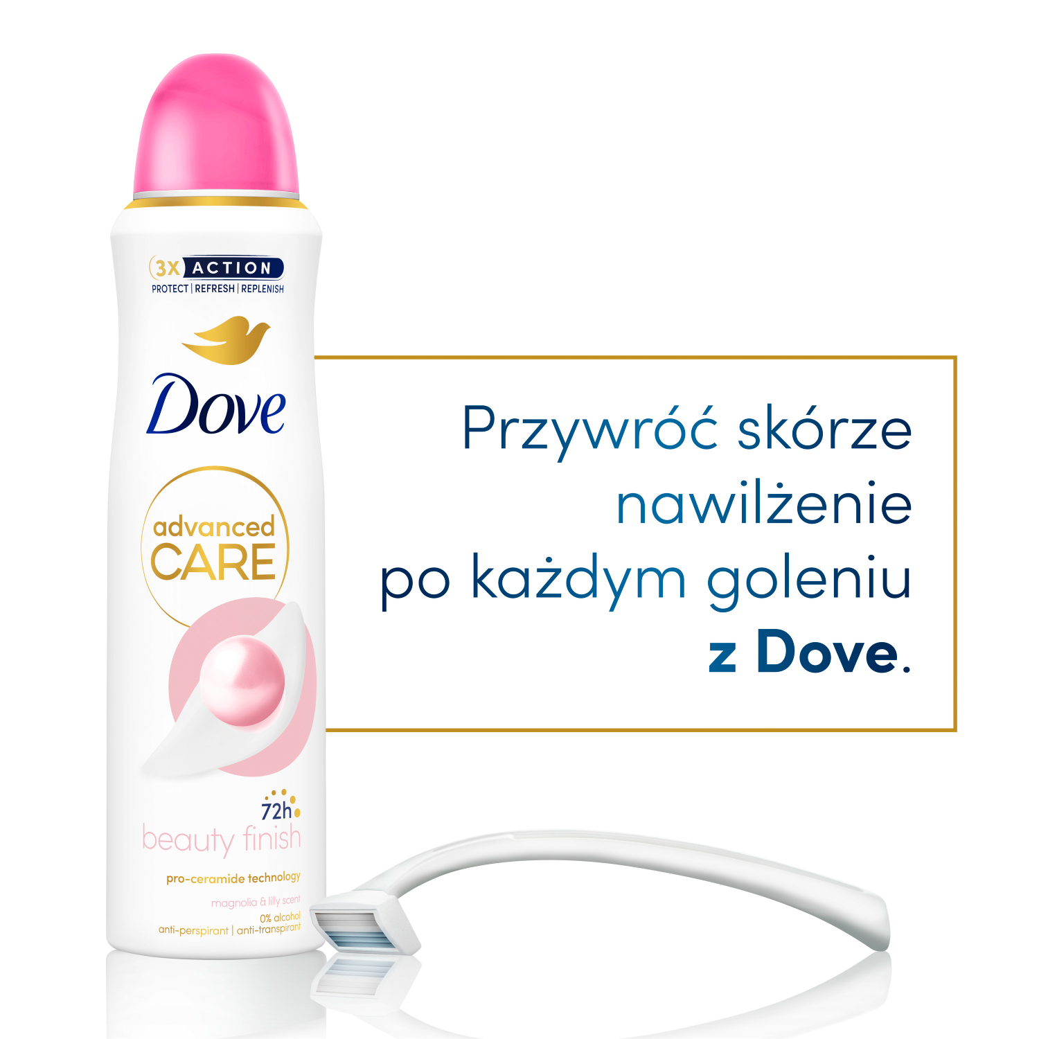 „Dove Advanced Care“ – magnolijų ir lelijų kvapo priemonė