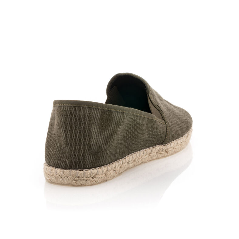 Grønne espadriller med tausåler for menn