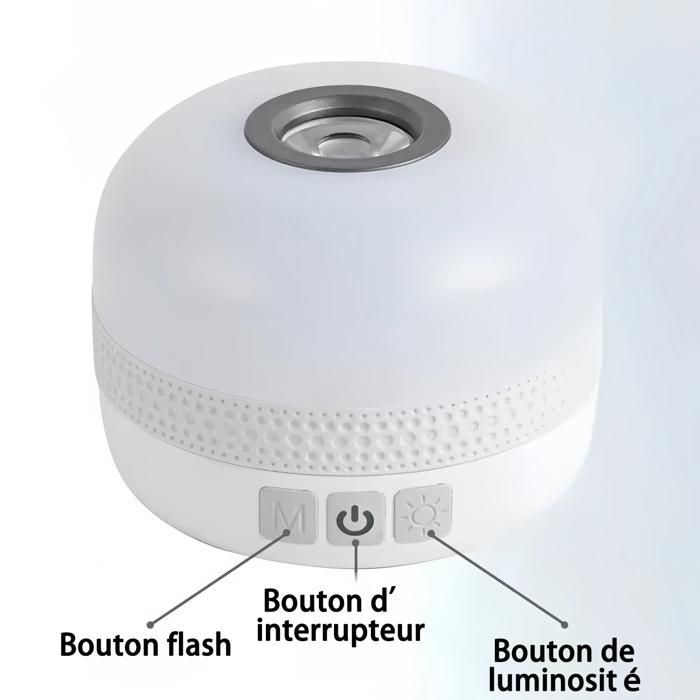 Lámpara de camping de 4000 mAh con control remoto, 5 colores de luz, lámpara de respiración