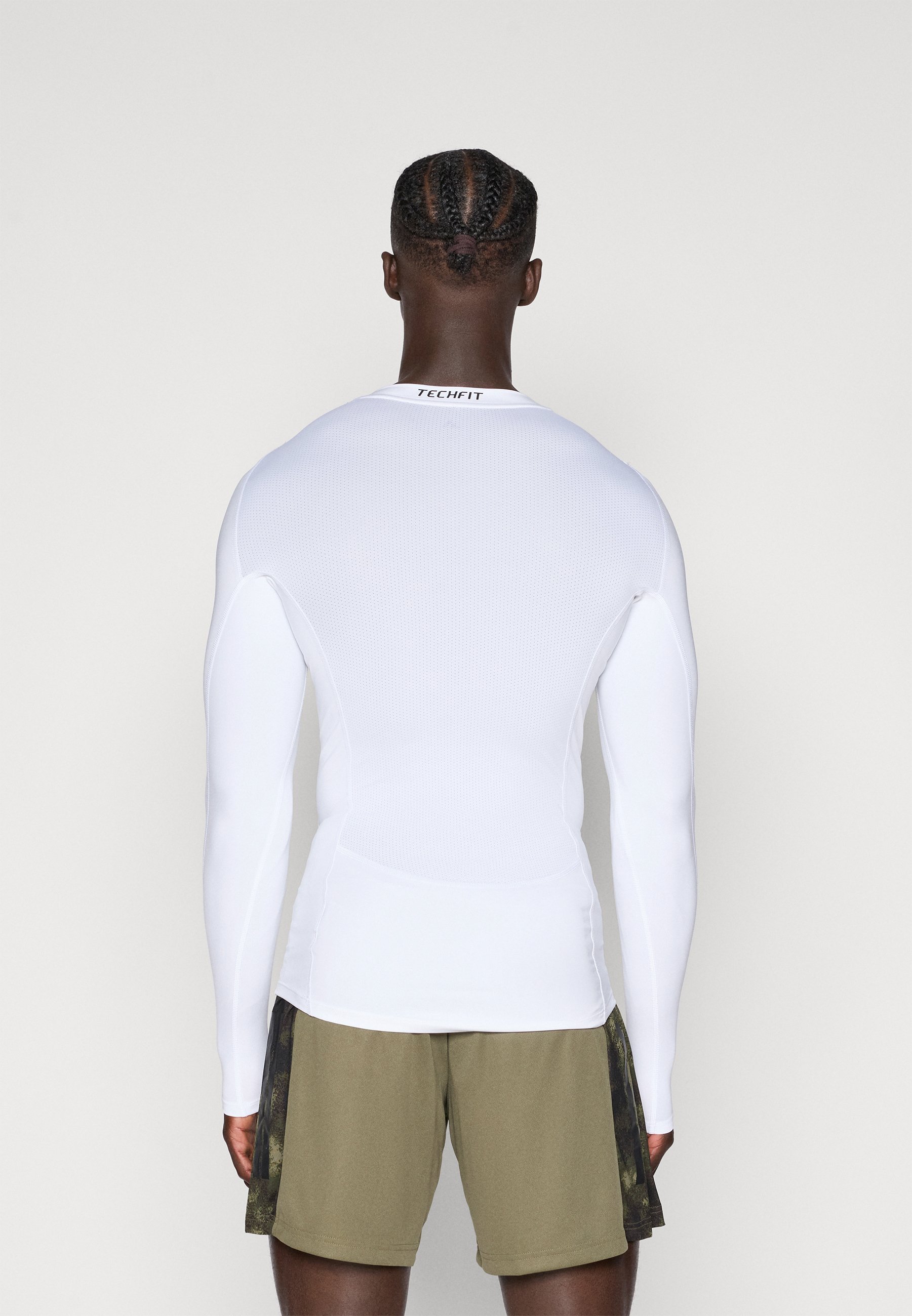 adidas Performance TEE - Bluză cu mânecă lungă - alb