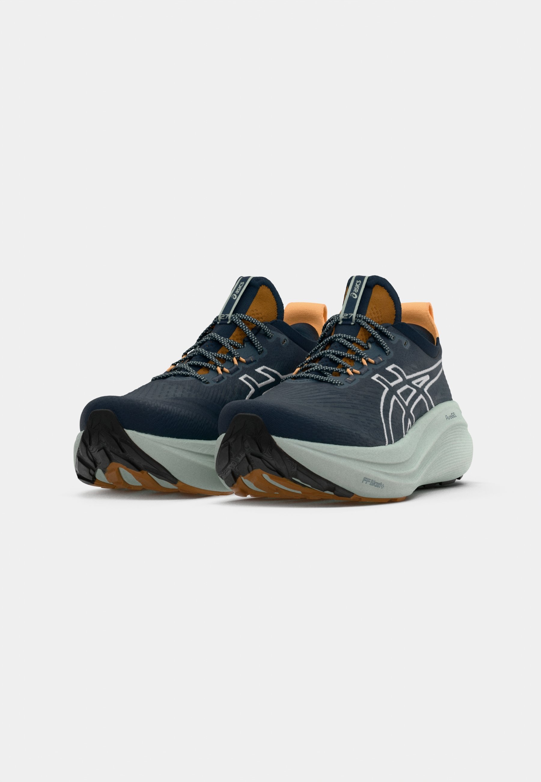 ASICS GEL-NIMBUS 27 TR - Hardloopschoenen voor op de weg - nature bathing/tranquil teal