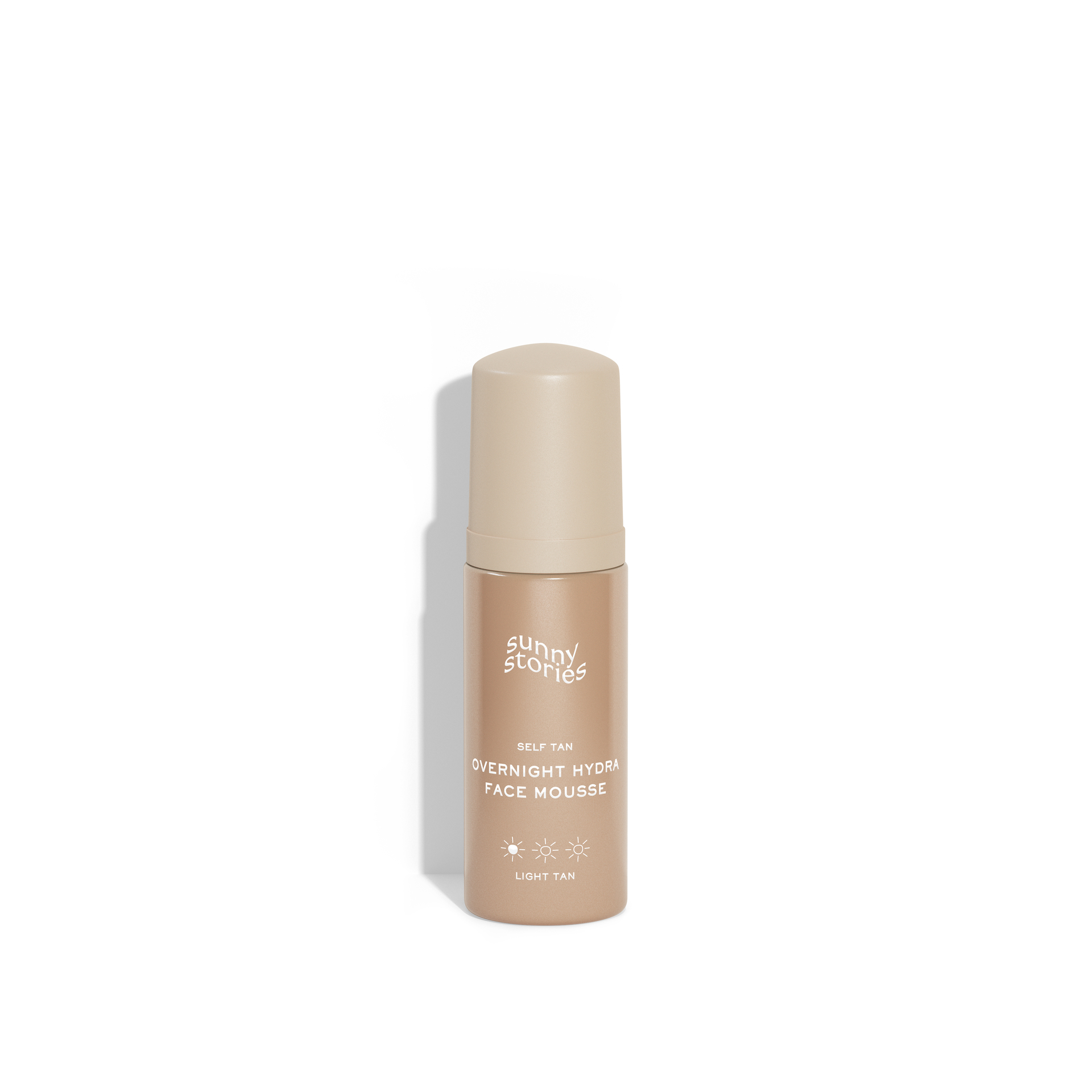 Spumă hidratantă autobronzantă peste noapte pentru față Bronz deschis 50 ml - Sunny Stories