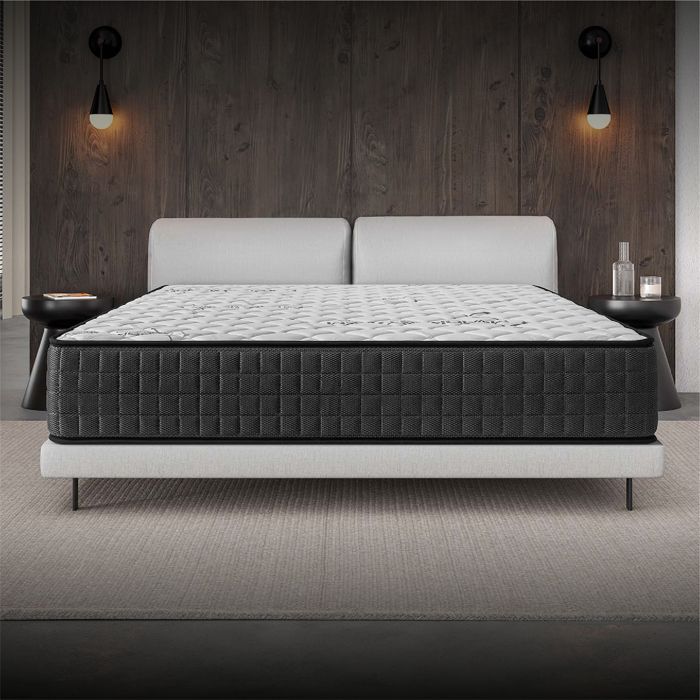 Colchón Premium COSMOS GAMMA - 180x200 cm - 32 cm - 7 zonas de confort - Espuma viscoelástica adaptativa - Látex