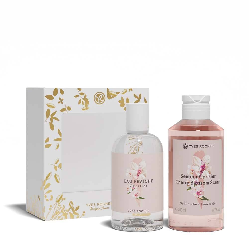 Conjunto de Presente Aromático - Água Fresca de Flor de Cerejeira