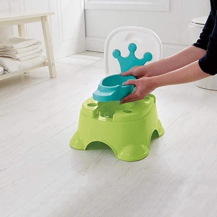 Orinal musical para bebés - ZGEER - Se convierte en taburete - Sensor musical - Verde