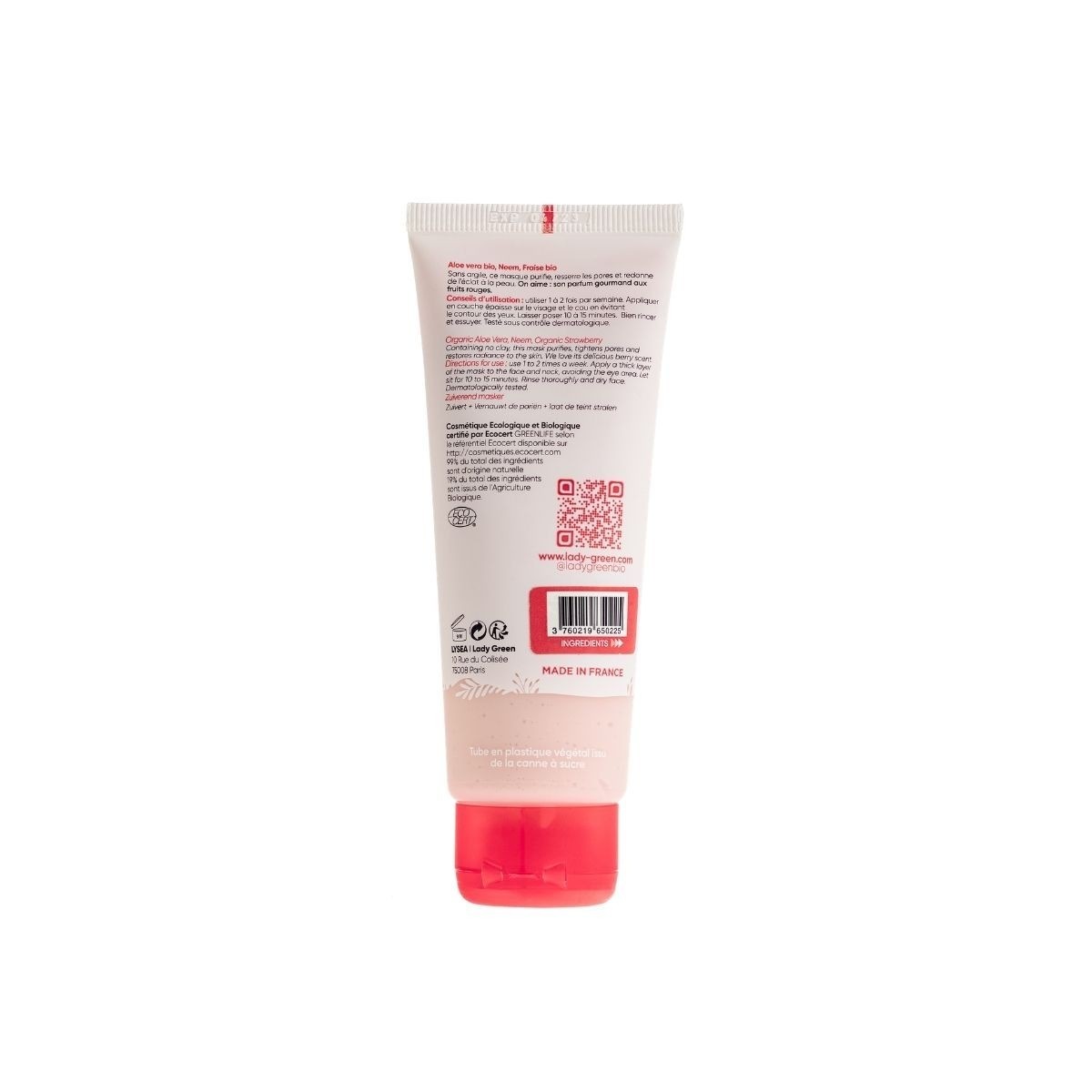 Lady Green Masque purifiant éclat