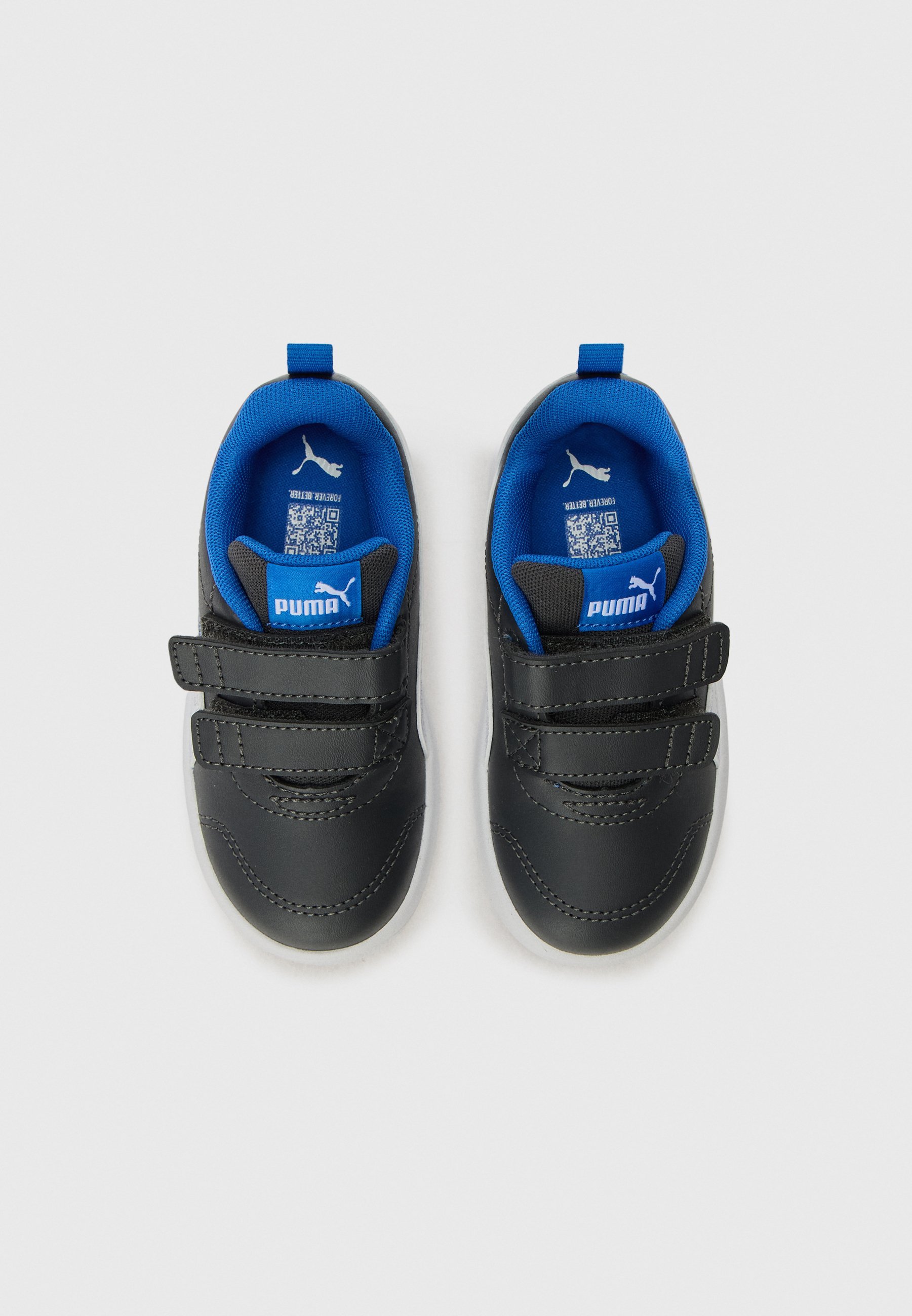 Puma COURTFLEX - Wandelschoenen - donkergrijs/wit/bergblauw