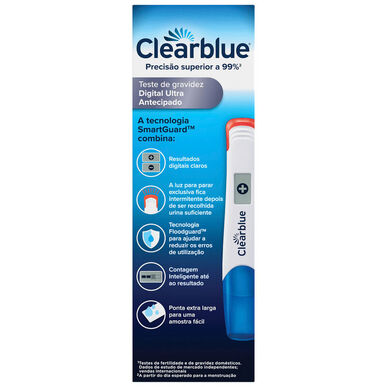 Clearblue Teste Gravidez Digital Ultra Antecipado      1 un 1 un