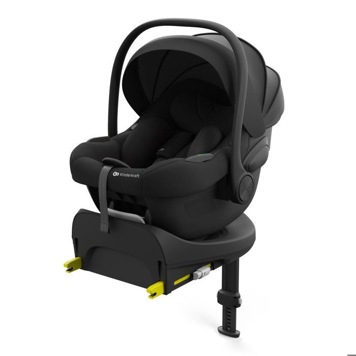 Kinderkraft I-LITE ENDURA SAFE FX i-Size Car Seat 40-87 cm – Rear-Facing, ISOFIX or Belt, ECE R129, Stroller Compatible, Black