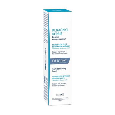 Ducray Keracnyl REPAIR leppepomade for sprukne og skadede lepper 15 ml