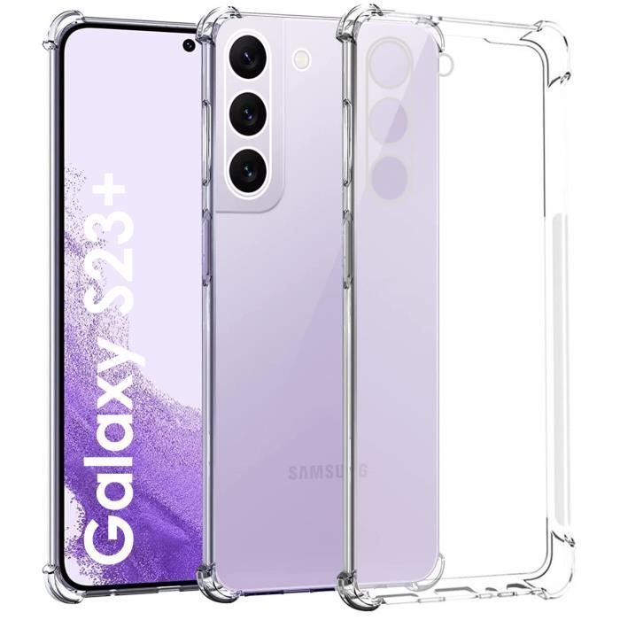 Funda Phonillico® para Samsung Galaxy S23 PLUS - Resistente a golpes - Flexible - Transparente