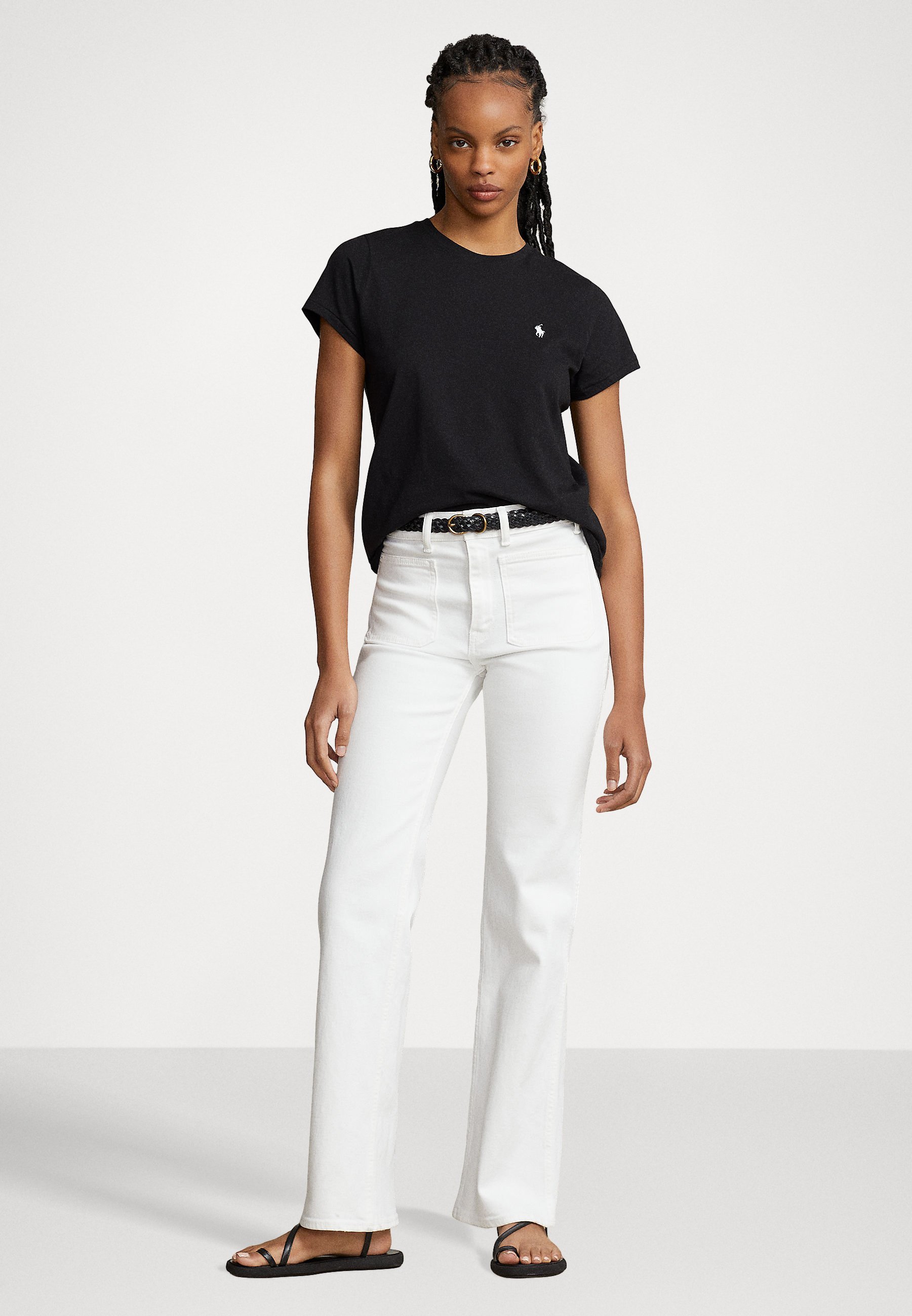 Polo Ralph Lauren katoenen jersey T-shirt met ronde hals - Basic T-shirt - zwart