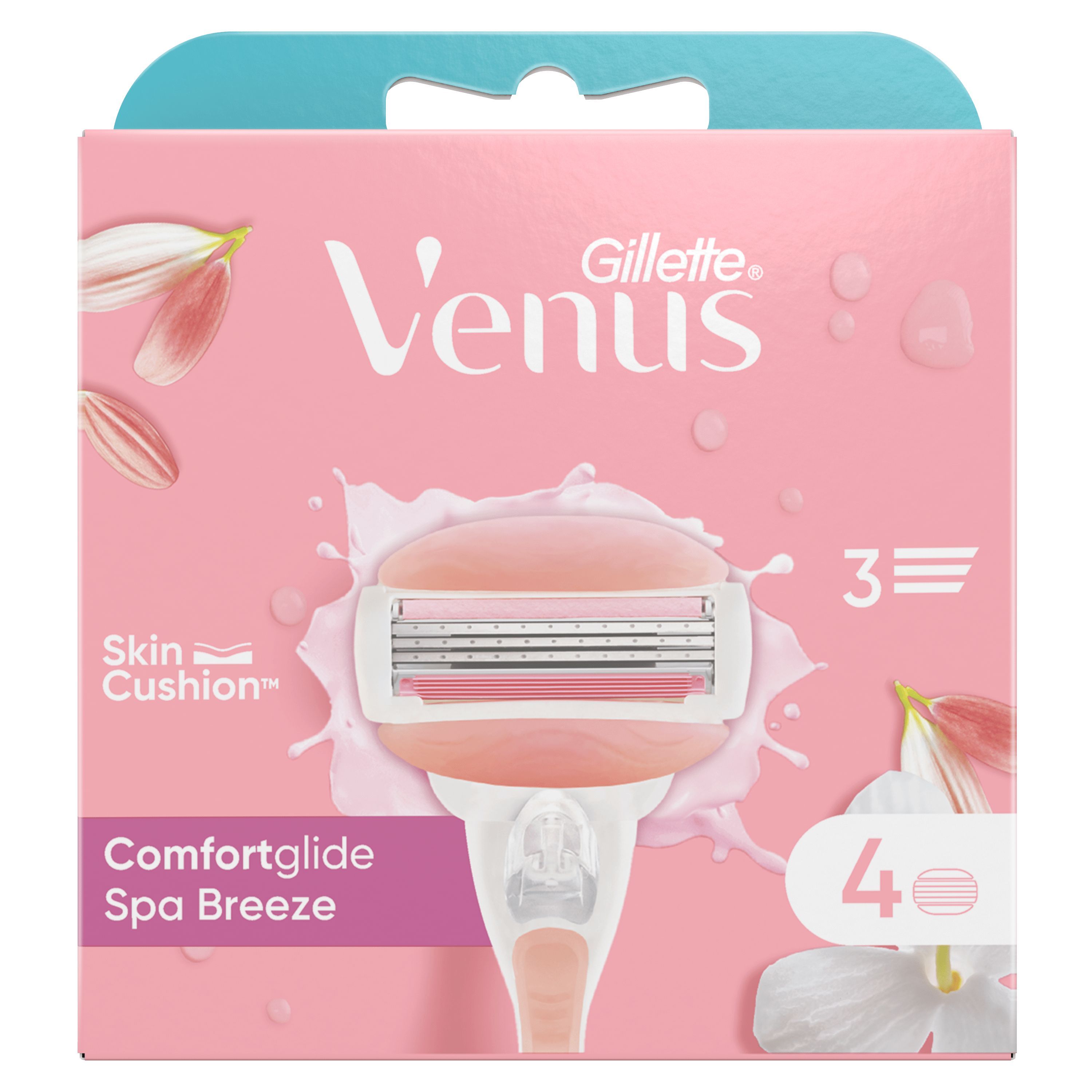 Moteriški „Venus Spa Breeze“ papildymai Moteriški skustuvo peiliukai
