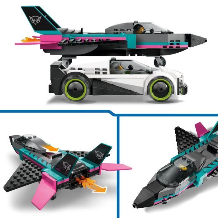 LEGO City 60489 Le Jet Contre la Voiture - Jouet de Construction dès 6 ans - Idée Cadeau