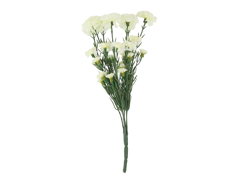 Bukiet goździków 43 cm białych