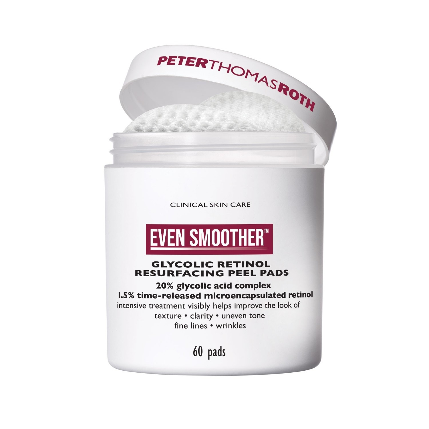 Disque exfoliant au rétinol glycolique encore plus lisse de Peter Thomas Roth Gesichtspeeling -
