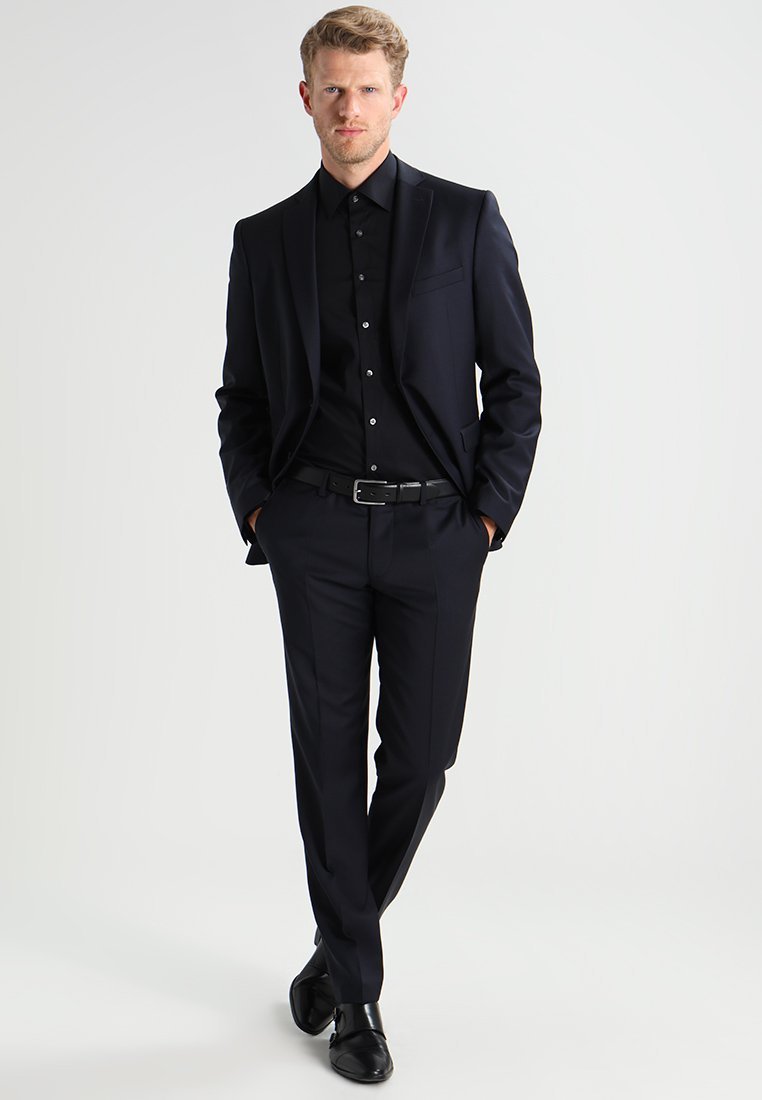 Camicia elegante OLYMP Livello Cinque BODY FIT - nera