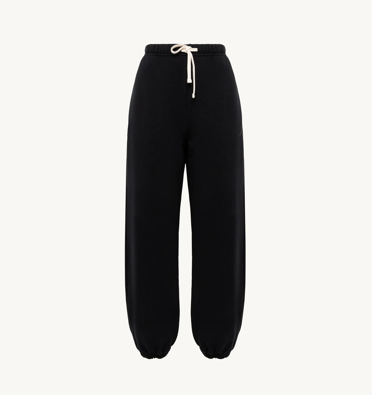 PANTALONI JOGGER NEGRI DIN JERSEY DE BUMBAC