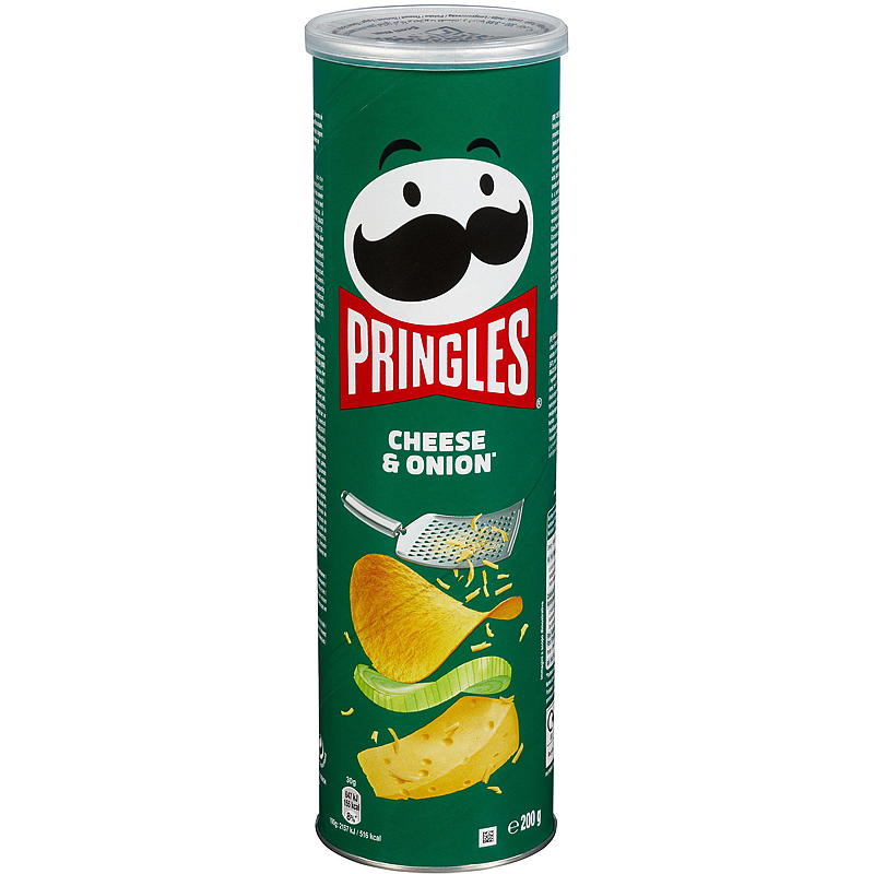 Pringles 200 g, queso y cebolla