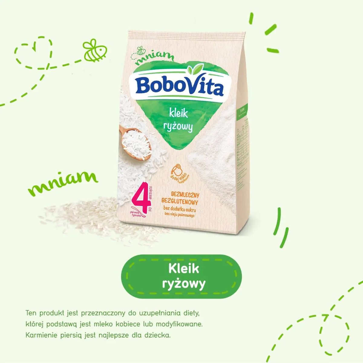 Bobovita Kleik Ryżowy Delikatny i Łagodny