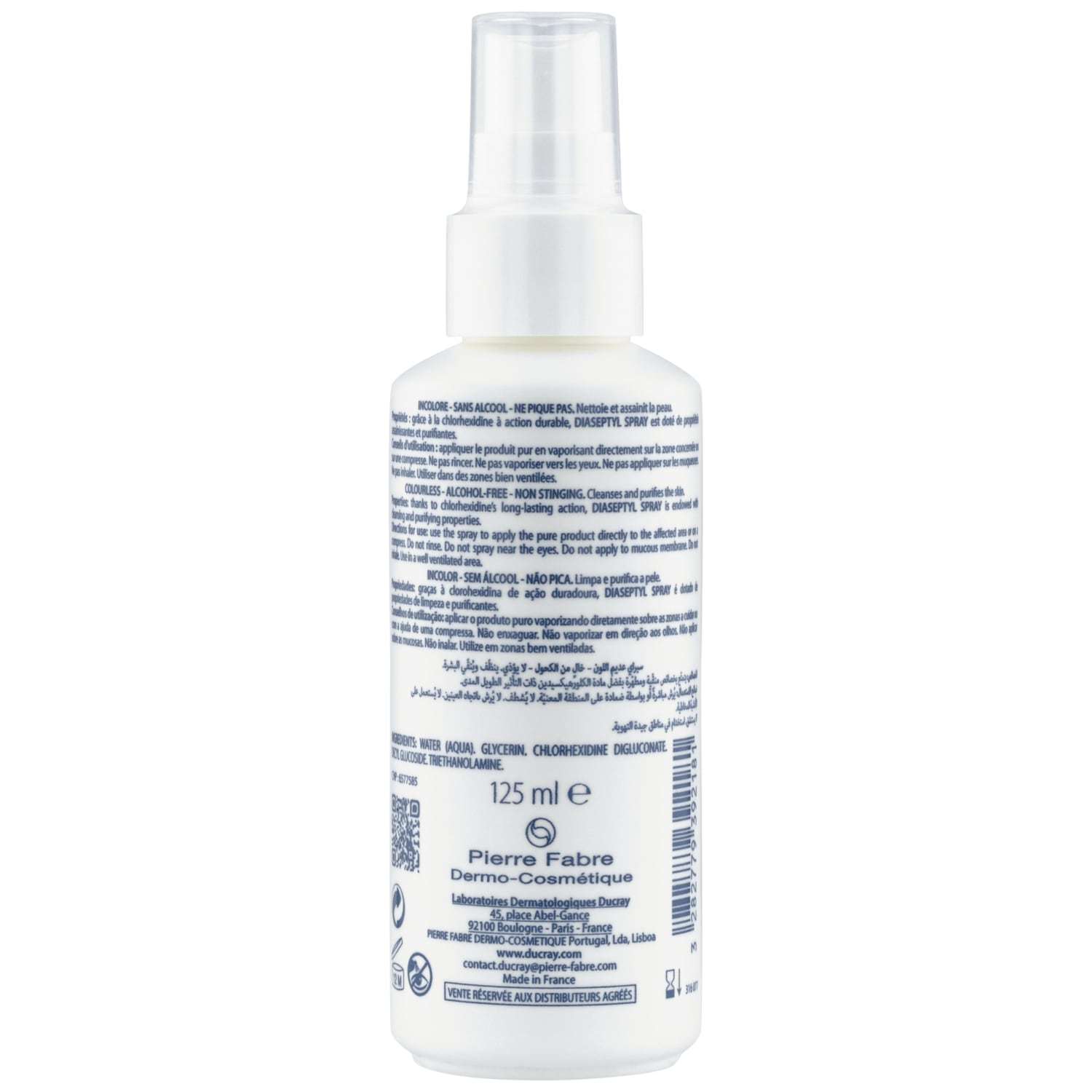 Ducray Body Spray DIASEPTYL Purškiklis - 125 ml
