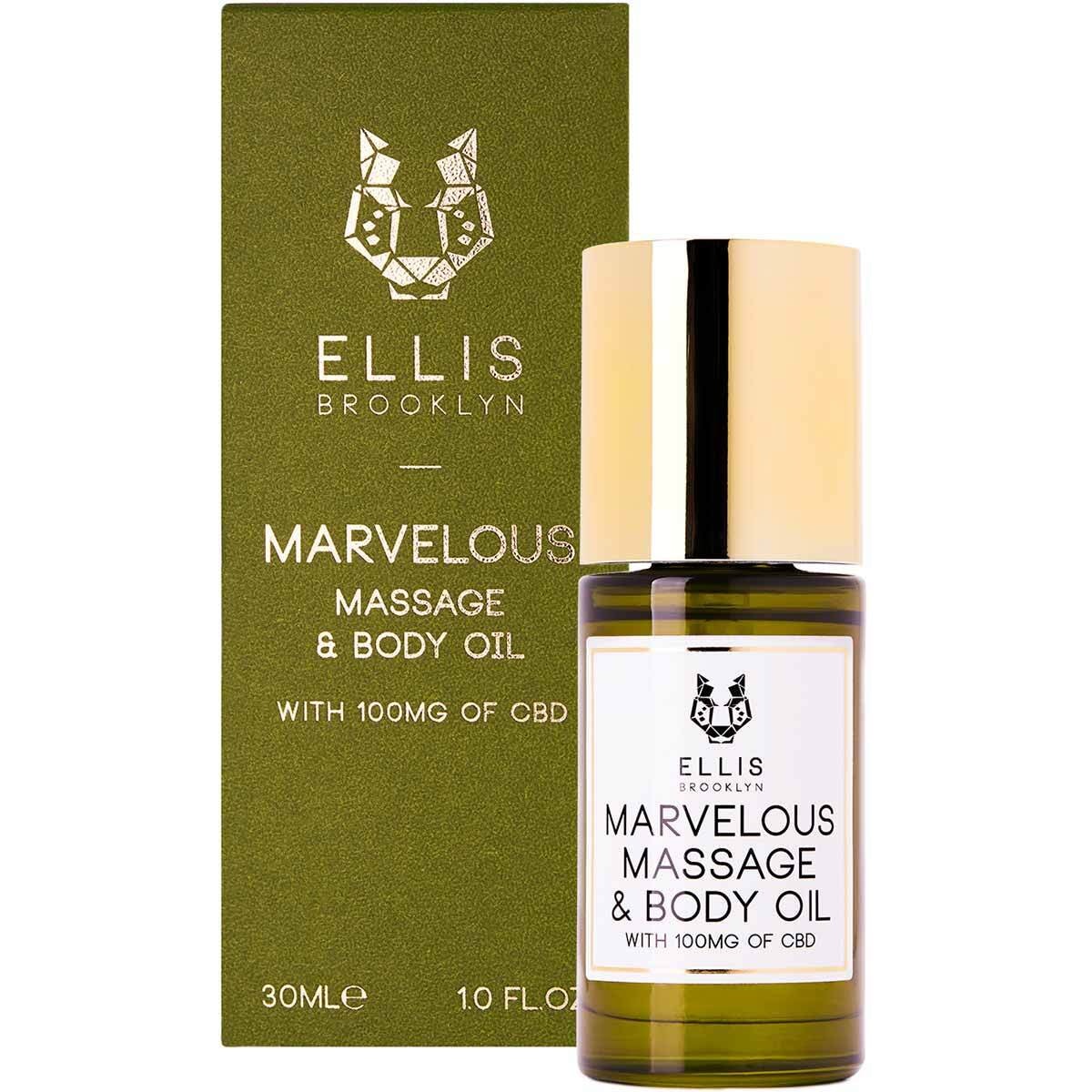 Aceite corporal Ellis Brooklyn – Maravilloso aceite para masajes y cuidado corporal – 30 ml