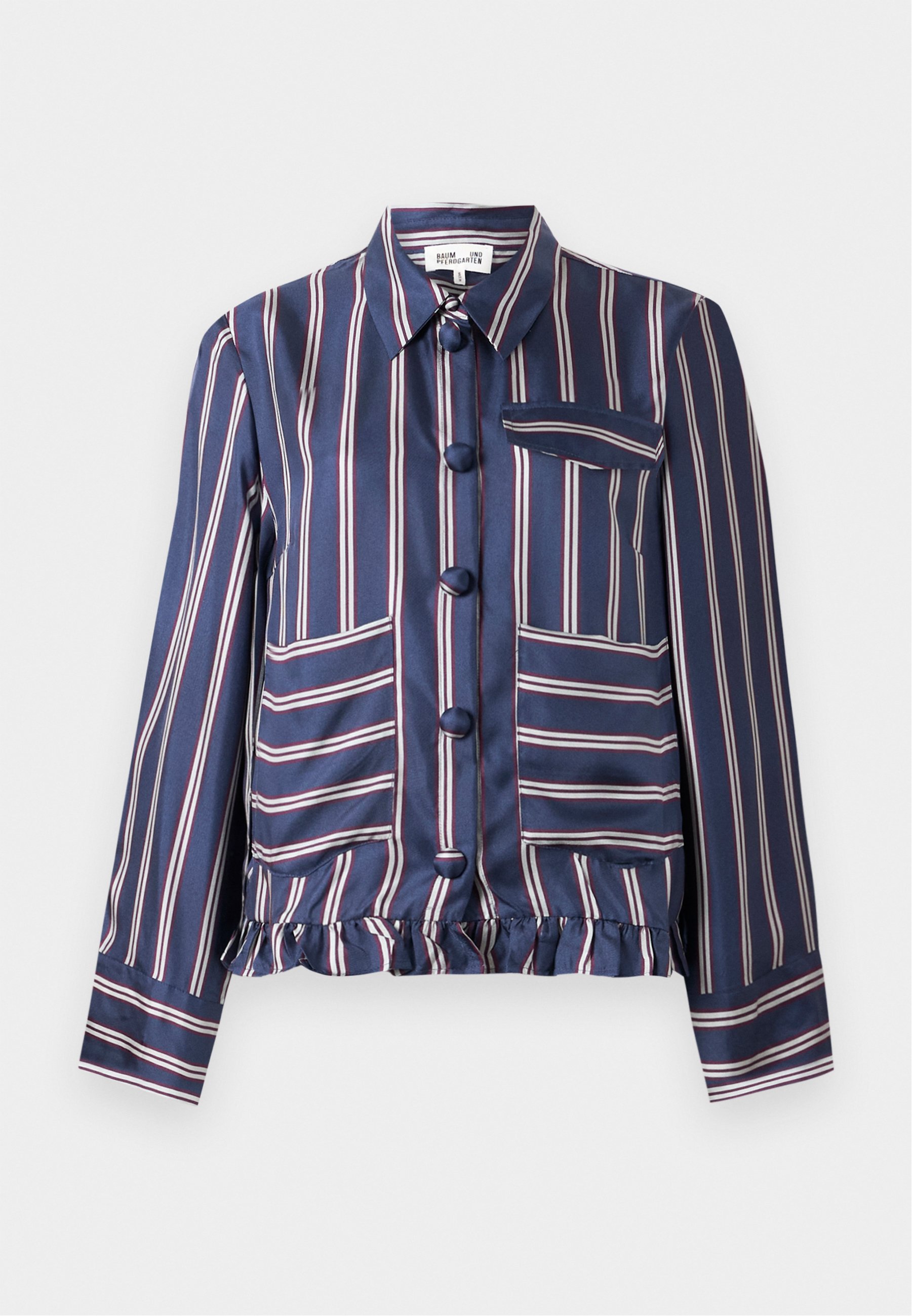 Baum und Pferdgarten MILUNA - Button-down blouse - navy/pruim