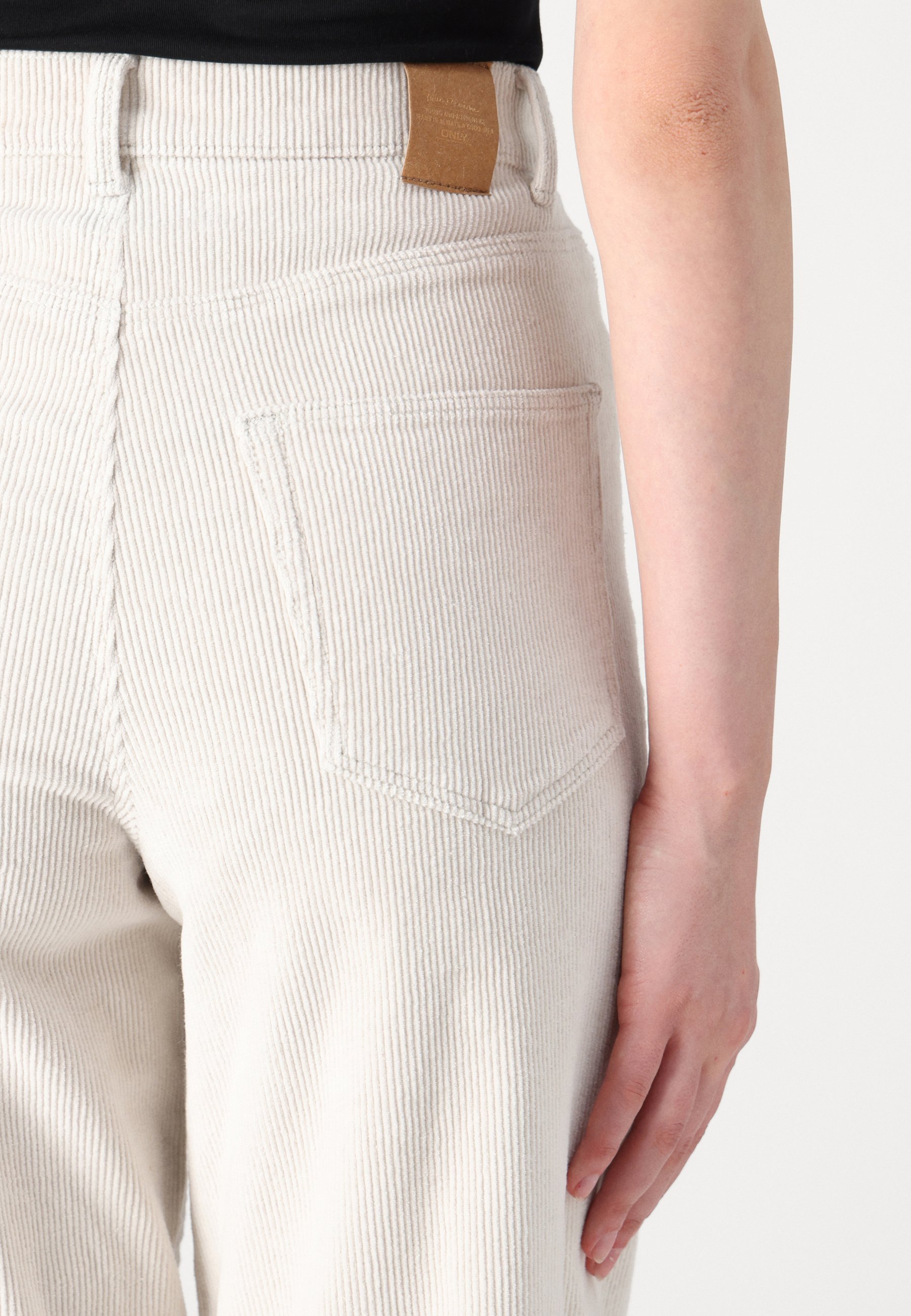 ONLY Tall ONLHOPE GLOBAL HIGH WAIST WIDE - Broek - puimsteen
