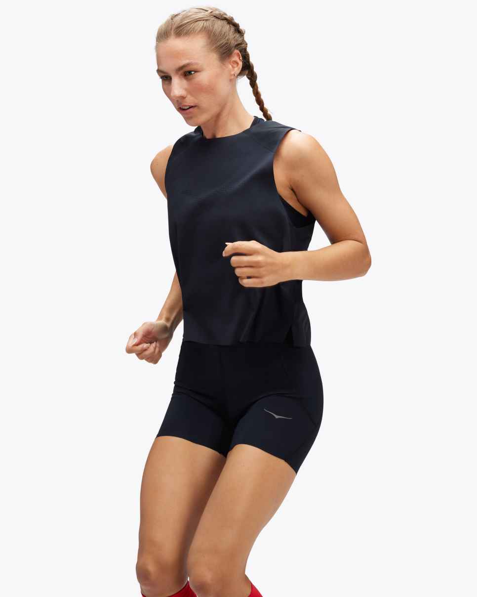 HOKA Race Day Tanktop Zwart