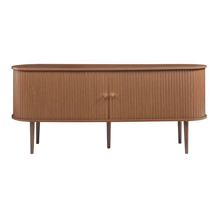 Buffet Mapia 166 x 40 x 70 cm effet noyer