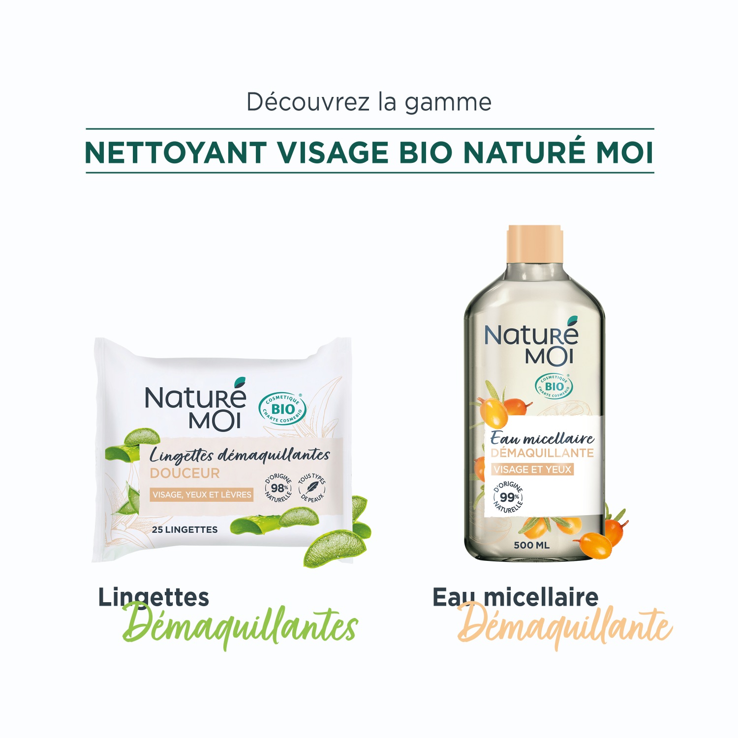 Naturé Moi Lingettes démaquillantes