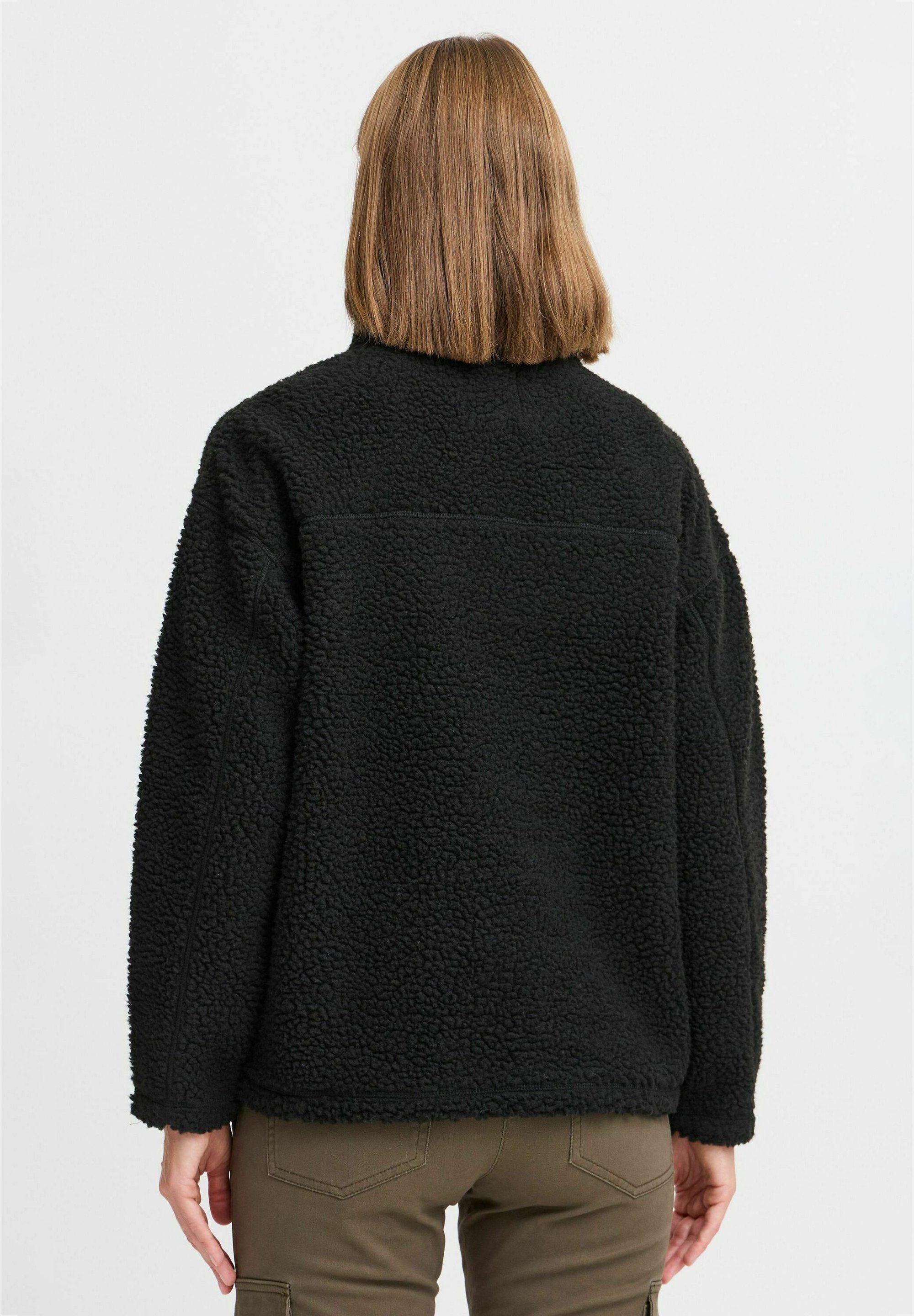 Oxmo OXTOLIRONE TEDDY - Maglione in pile - nero