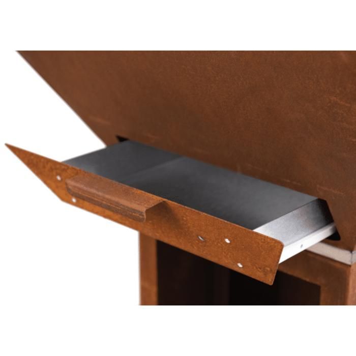 Clementi Colorado Corten Steel Brazier/Plancha Barbecue