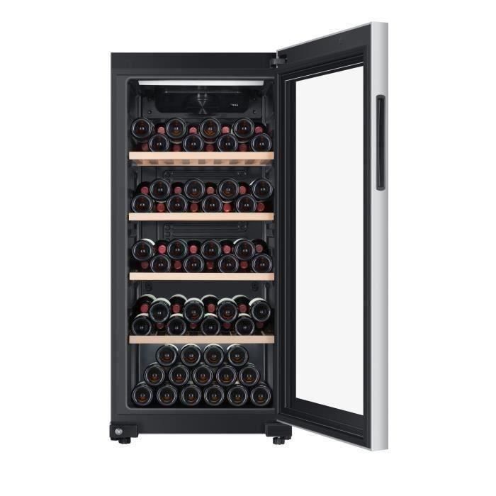 Cantinetta per invecchiamento vini - HAIER HWS116GAE - Autoportante - 116 bottiglie H126,5 x L59,5 cm - Nera