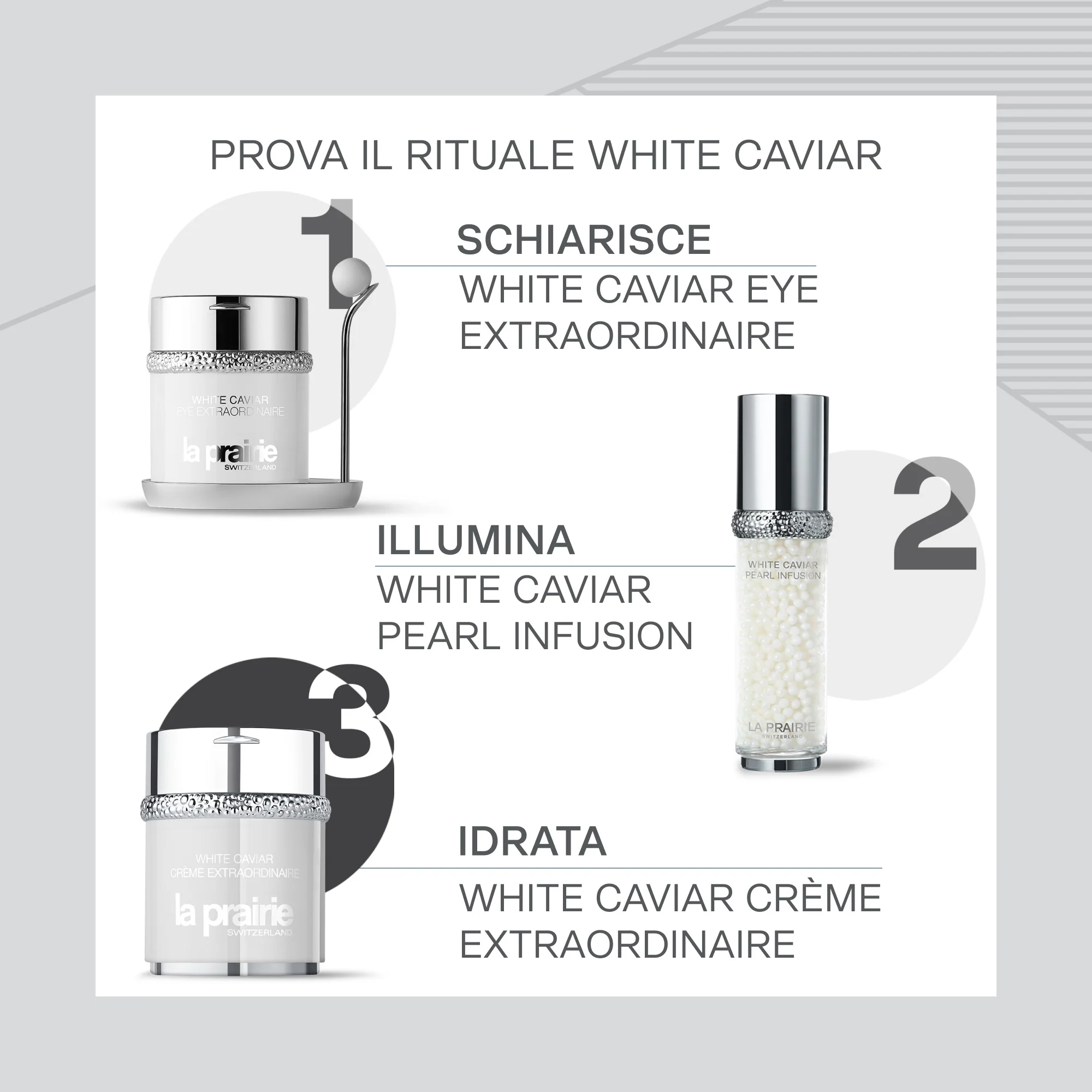 White Caviar Crème Extraordinaire Crema Viso - Tratt.viso 24 ore antimacchie, Tratt.viso 24 ore illuminante