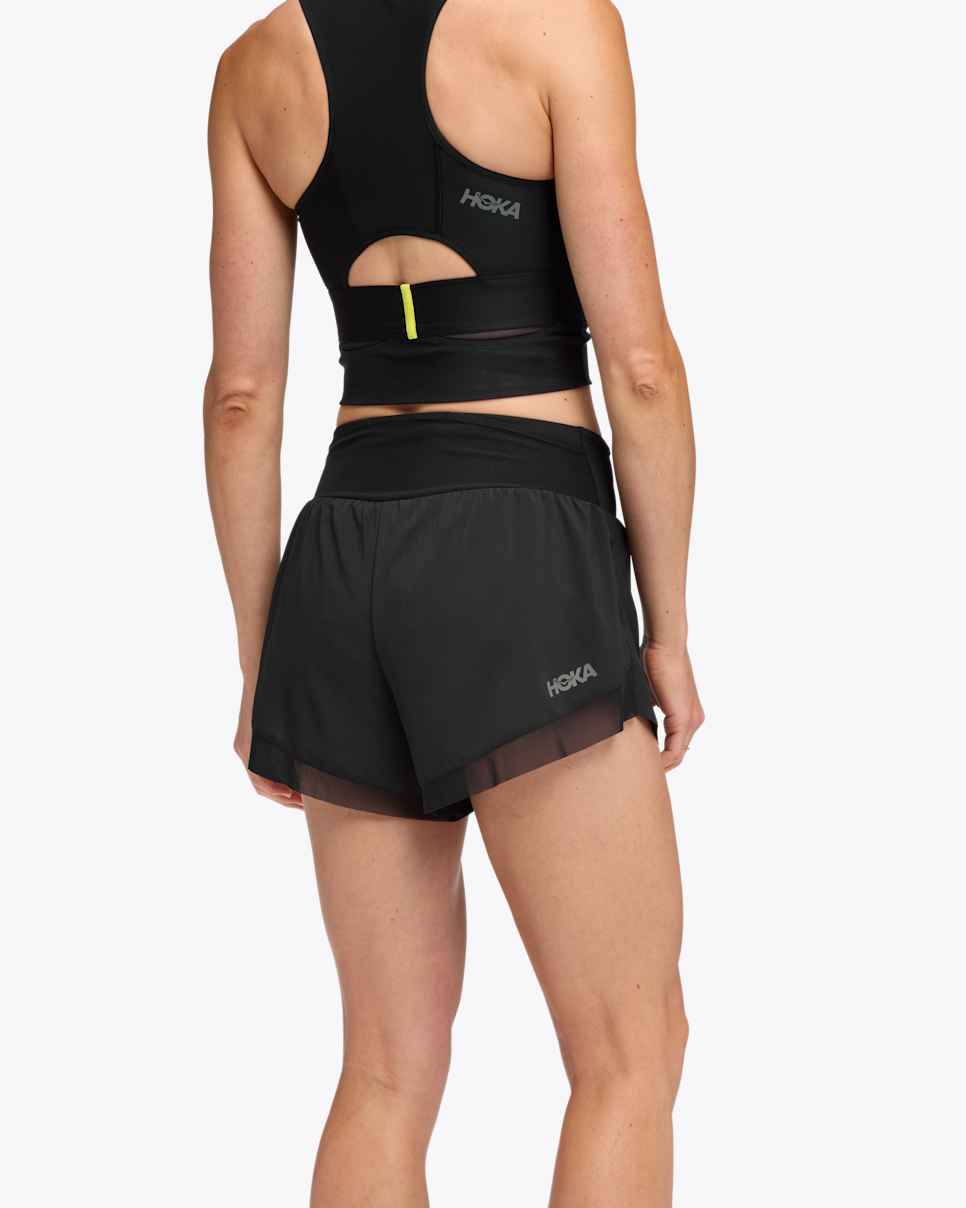 HOKA Glide 4-tommers Short Black