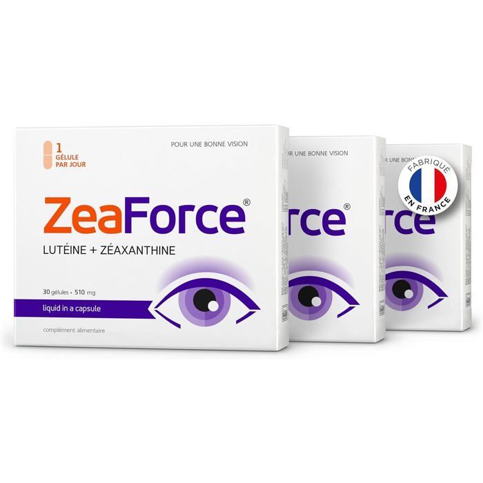 ZeaForce – Flüssige Formel für perfekt gesunde Augen für vollständige Absorption und schnelle Wirkung 1 Kapsel pro Tag - 90 Kapseln