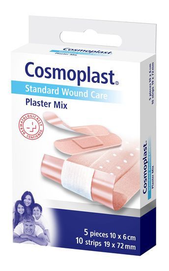 Įvairūs audinių tvarsčiai Tvarsčiai, pleistrai ir lipnios juostos