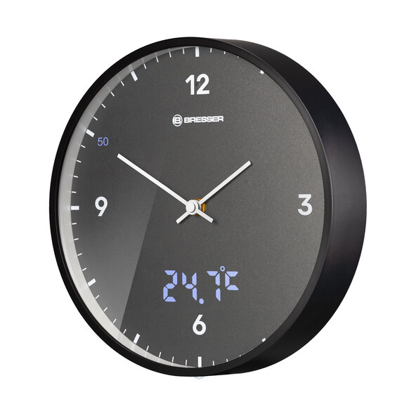 Relógio de parede MyTime LEDsec, antracite
